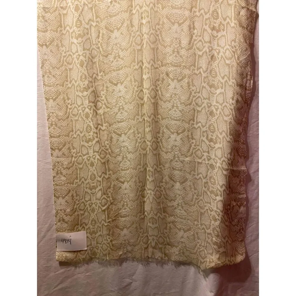 #4814 Calvin Klein Vintage Large taupe scarf 72x28
